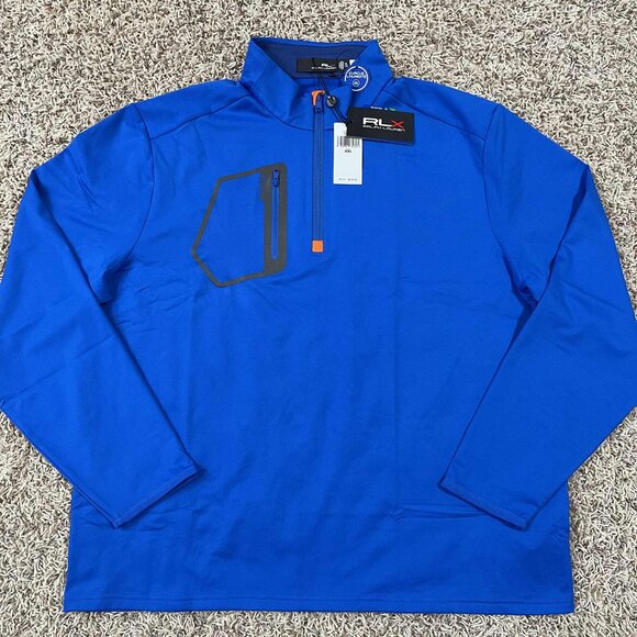 RLX Ralph Lauren Men’s 1/4 Zip Luxury Jersey Pullover Fleece Sweatshirt Size XXL - Picture 1 of 12